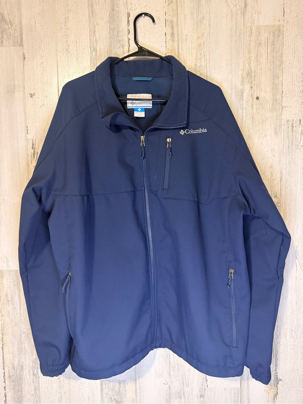 Columbia Men's Navy Blue Softshell Jacket (Size XXL) - Picture 4 of 7